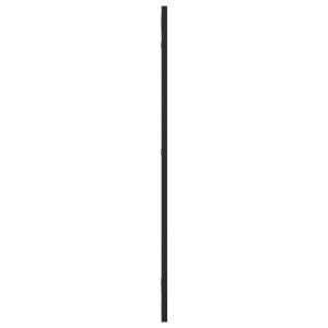 Стенно огледало, черно, 30x80 см, правоъгълно, желязо