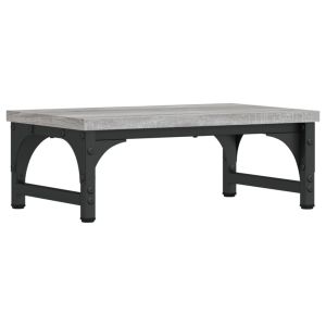Поставка за монитор, сив сонома, 37x23x14 см, инженерно дърво