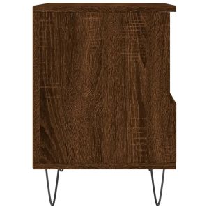 Нощни шкафчета 2 бр кафяв дъб 40x35x50 см инженерно дърво