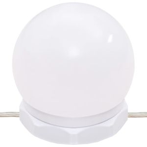 Тоалетка с LED лампи, сив сонома, 96x40x142 см