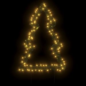 Коледна светеща украса с шипове за земя, 115 LED, 90 см