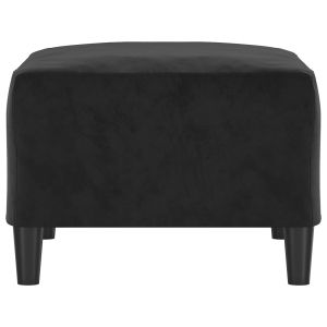 Табуретка, черна, 70x55x41 см, кадифе