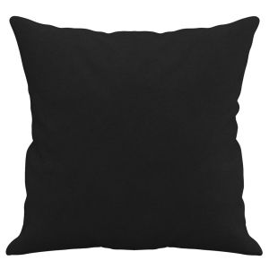 Декоративни възглавници 2 бр черни, 40x40 см микрофибърна тъкан