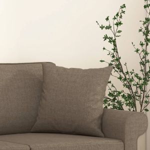 Декоративни възглавници, 2 бр, таупе, 40x40 см, плат