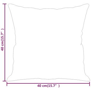 Декоративни възглавници, 2 бр капучино 40x40см, изкуствена кожа
