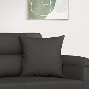 Възглавнички, 2 бр, тъмносиви, 40x40 см, микрофибърна тъкан