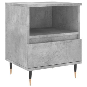 Нощни шкафчета 2 бр бетонно сив 40x35x50 см инженерна дървесина