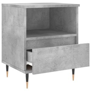 Нощни шкафчета 2 бр бетонно сив 40x35x50 см инженерна дървесина
