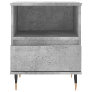 Нощни шкафчета 2 бр бетонно сив 40x35x50 см инженерна дървесина