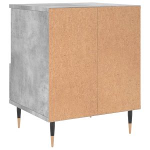 Нощни шкафчета 2 бр бетонно сив 40x35x50 см инженерна дървесина
