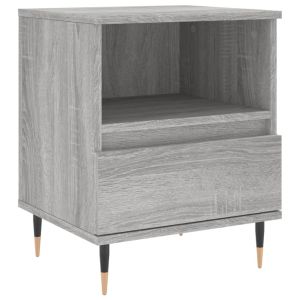 Нощни шкафчета 2 бр сив сонома 40x35x50 см инженерно дърво