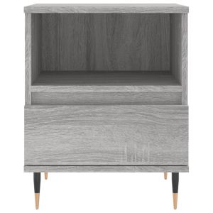Нощни шкафчета 2 бр сив сонома 40x35x50 см инженерно дърво