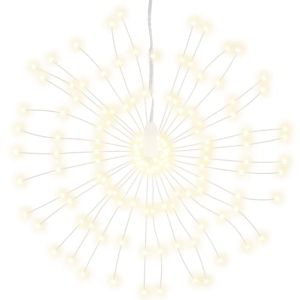 Коледни звездни светлини 140 LED 8 бр топло бяло 17 см