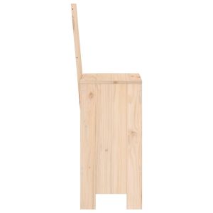 Бар табуретки, 2 бр, 40x42x120 см, борово дърво масив