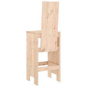 Бар табуретки, 2 бр, 40x42x120 см, борово дърво масив