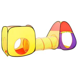 Детска палатка за игра с 250 многоцветни топки 255x80x100 см