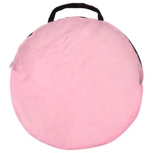 Детска палатка за игра с 250 топки розово 100x100x127 см