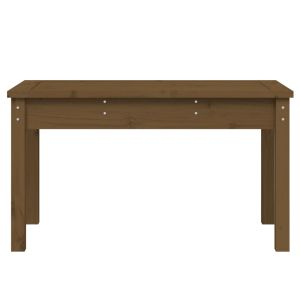 Градинска пейка, меденокафява, 80x44x45 см, борово дърво масив