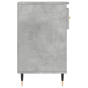 Шкаф за обувки, бетонно сив, 102x36x60 см, инженерно дърво