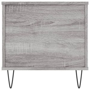 Кафе маса, сив сонома, 90x44,5x45 см, инженерно дърво