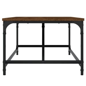 Кафе маса, кафяв дъб, 100x50x35 см, инженерно дърво