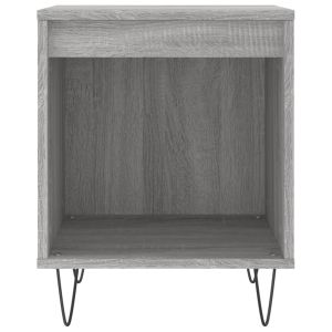 Нощни шкафчета 2 бр сив сонома 40x35x50 см инженерно дърво