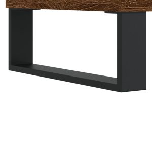 Маса за кафе, кафяв дъб, 90x44,5x45 см, инженерно дърво