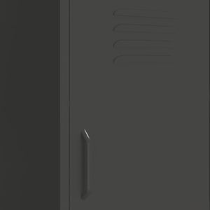 Шкаф за съхранение, антрацит, 42,5x35x101,5 см, стомана