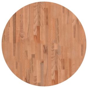 Плот за маса Ø80x2,5 см кръгъл масивен бук