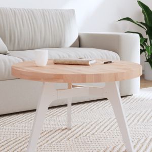 Плот за маса Ø70x4 см кръгъл масивен бук