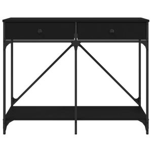 Конзолна маса, черна, 100x39x78,5 см, инженерно дърво