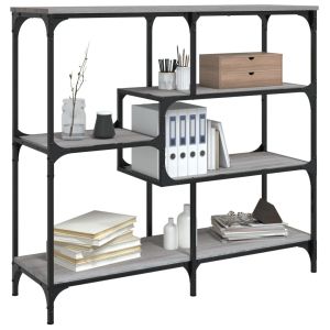 Конзолна маса, сив сонома, 103x32x95 см, инженерно дърво