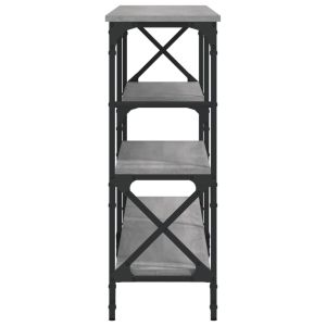 Конзолна маса, сив сонома, 180x29x76,5 см, инженерно дърво