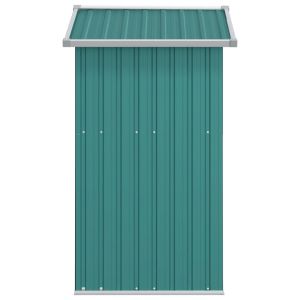 Градинска барака зелена 126x97,5x177 см поцинкована стомана