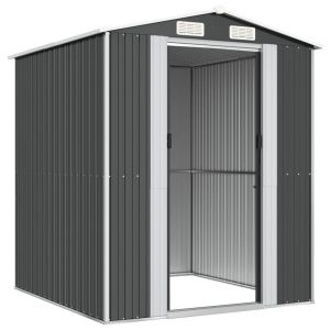 Градинска барака антрацит 192x191x223 см поцинкована стомана