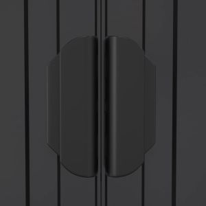 Градинска барака антрацит 192x108x223 см поцинкована стомана