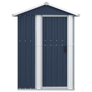 Градинска барака антрацит 126x97,5x177 см поцинкована стомана