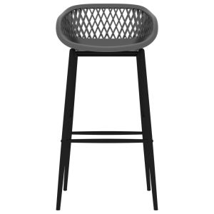 Бар столове, 4 бр, сиви