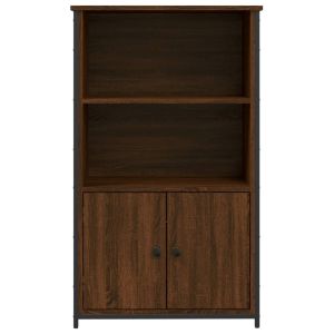 Висок шкаф, кафяв дъб, 62x32x103,5 см, инженерно дърво