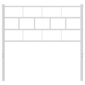 Метална резервна табла за легло, бяла, 107 см