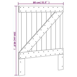 Горна табла, 80x104 см, бор масив
