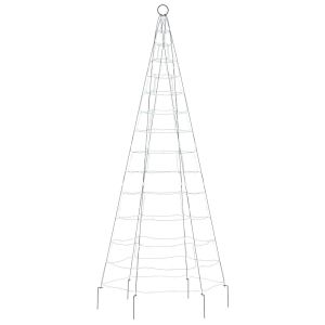 LED коледна елха 200 LED студено бяло 180 см