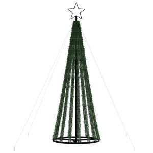 Коледна елха светещ конус 275 LED синя 180 см