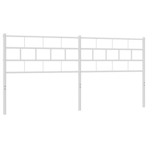 Метална резервна табла за легло, бяла, 160 см