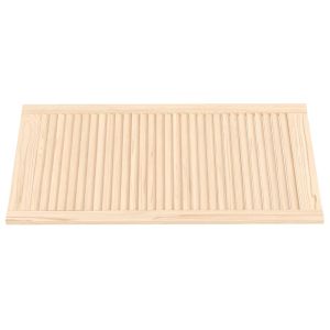 Врата за шкаф с решетен дизайн 99,3x49,4 см борово дърво масив