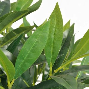 Изкуствено растение лавър със саксия, 125 см, зелено