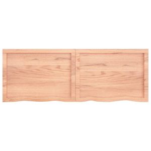 Плот за баня светлокафяв 140x50x(2-4) см обработено дърво масив