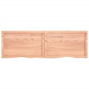 Плот за баня светлокафяв 160x50x(2-6) см обработено дърво масив