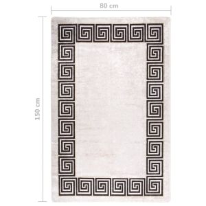 Килим, миещ се, 80x150 см, светлобежов, противоплъзгащ