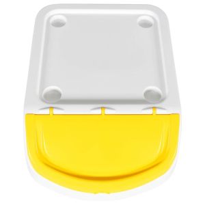 Стифиращи кошчета за отпадъци с капаци 3 бр бяло PP 120 л